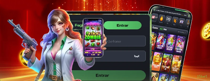 APP oficial da 15bet para mobile